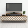 Hanah Home Soporte para TV City - Nogal, Crema